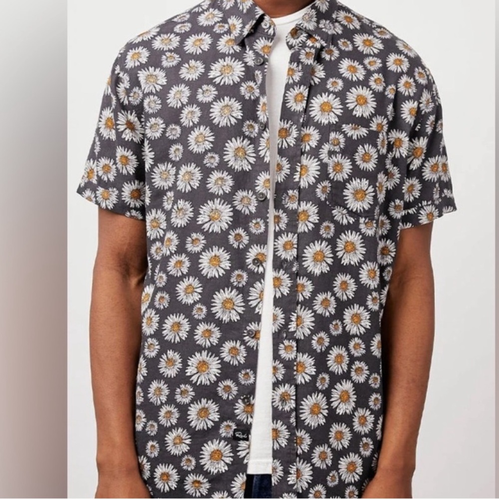 RAILS men’s floral short button up